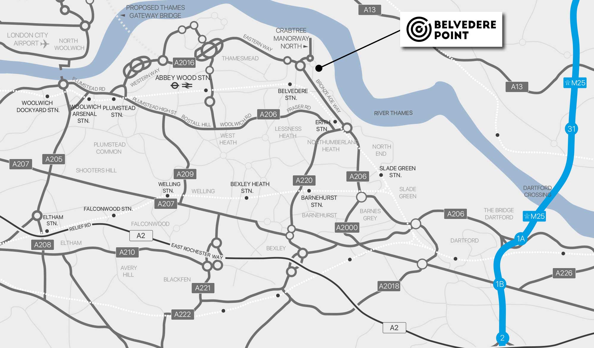 Map of Belvedere Point